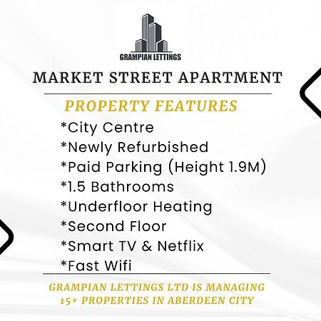 Market Street Apartments ✪ Grampian Lettings Ltd Aberdeen Exterior foto